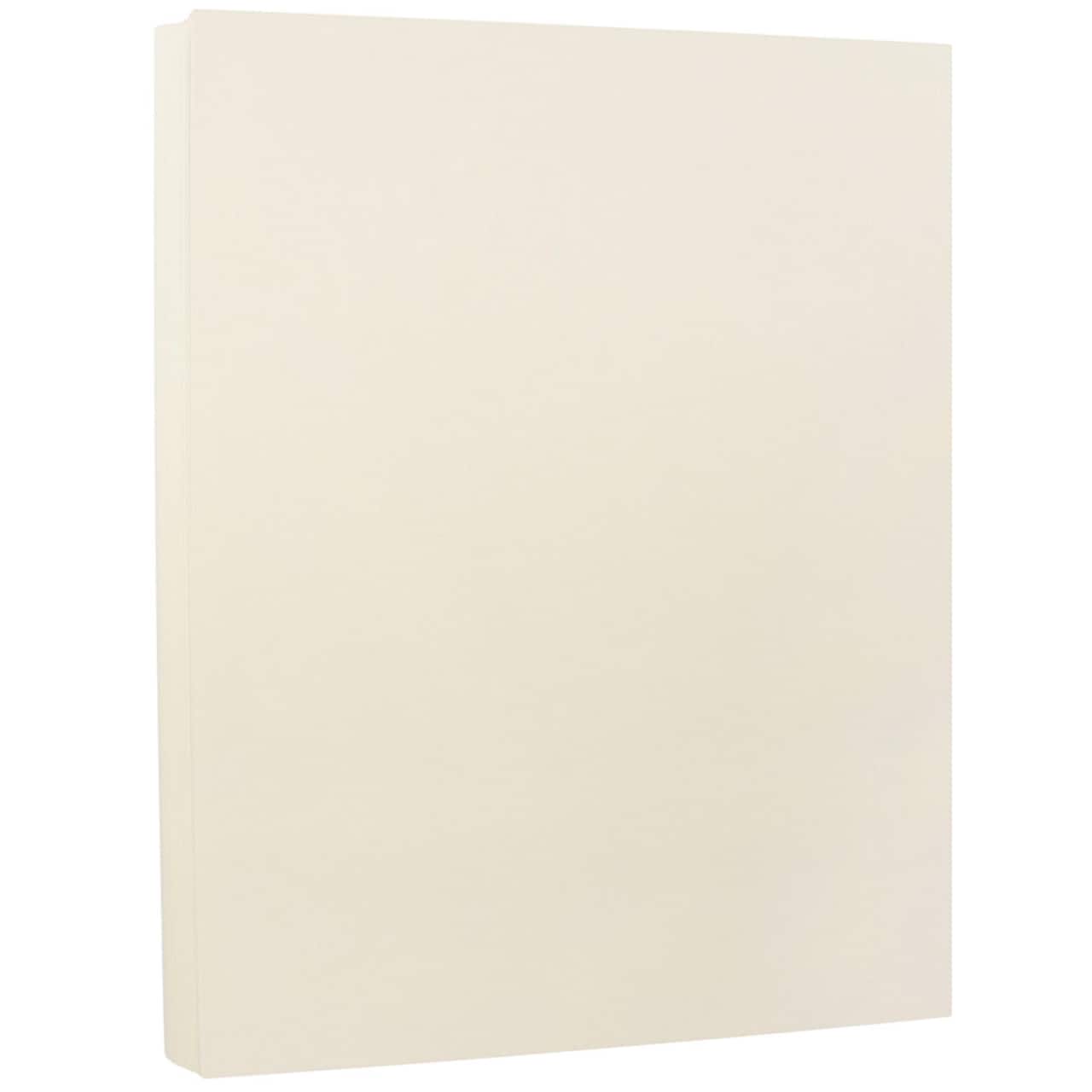 JAM Paper Strathmore Ivory Wove 8.5" x 11" Cardstock, 50 Sheets